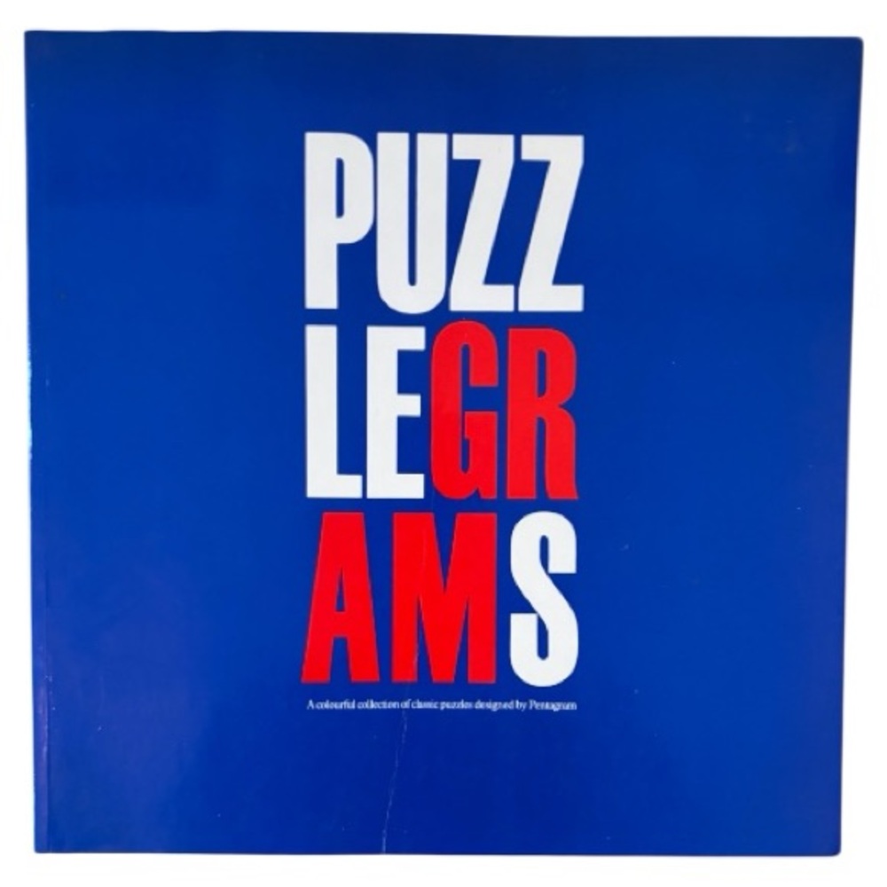 Puzzlegrams Paperback Book - Blue Cover with Red & White Text